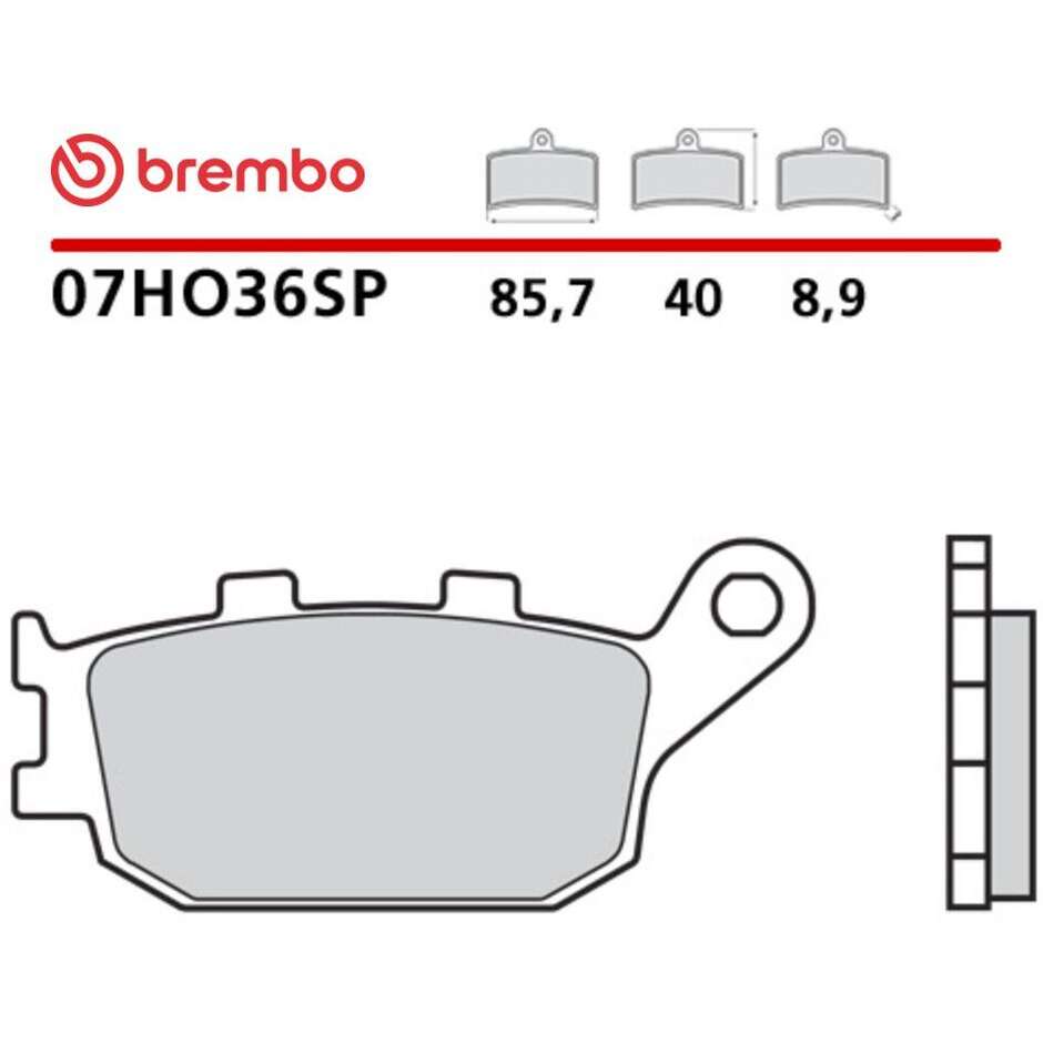 Pastiglie Freno Moto Sinterizzate Posteriori Brembo SP 07HO36SP