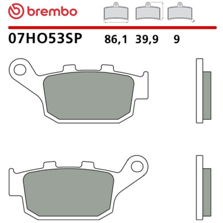 Pastiglie Freno Moto Sinterizzate Posteriori Brembo SP 07HO53SP