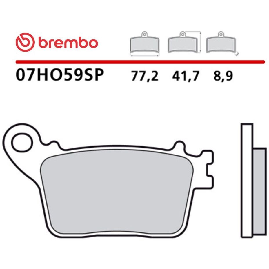 Pastiglie Freno Moto Sinterizzate Posteriori Brembo SP 07HO59SP