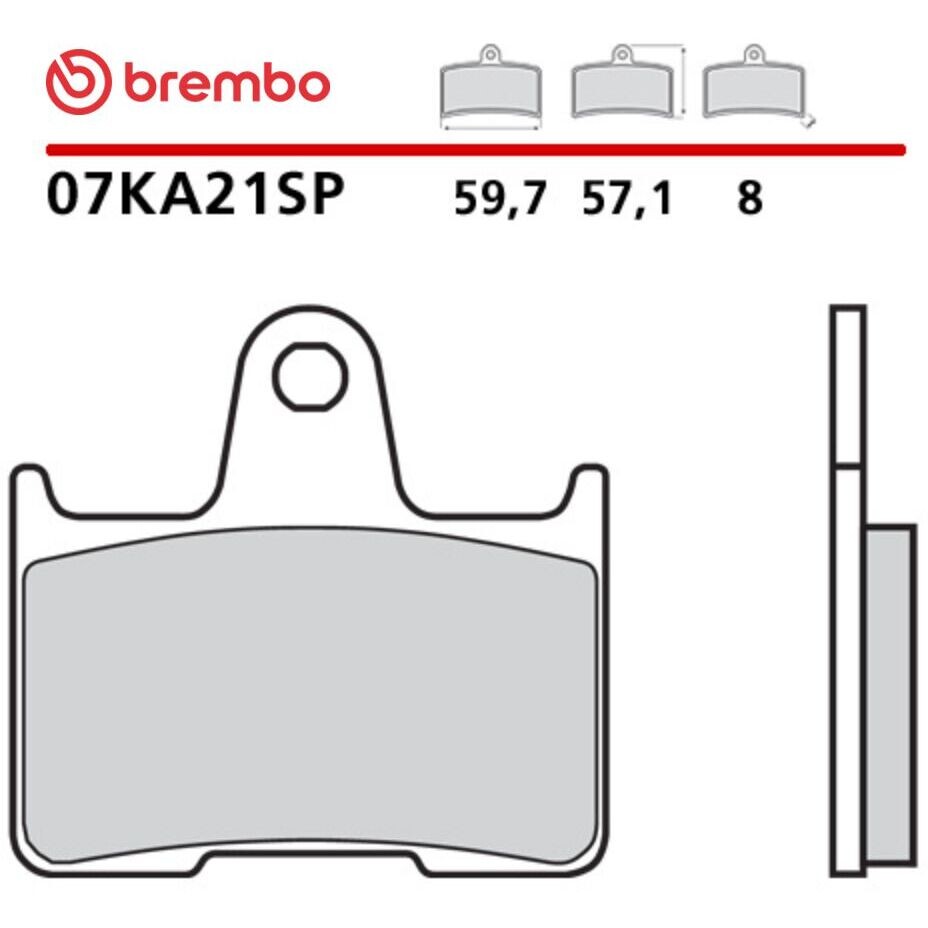 Pastiglie Freno Moto Sinterizzate Posteriori Brembo SP 07KA21SP