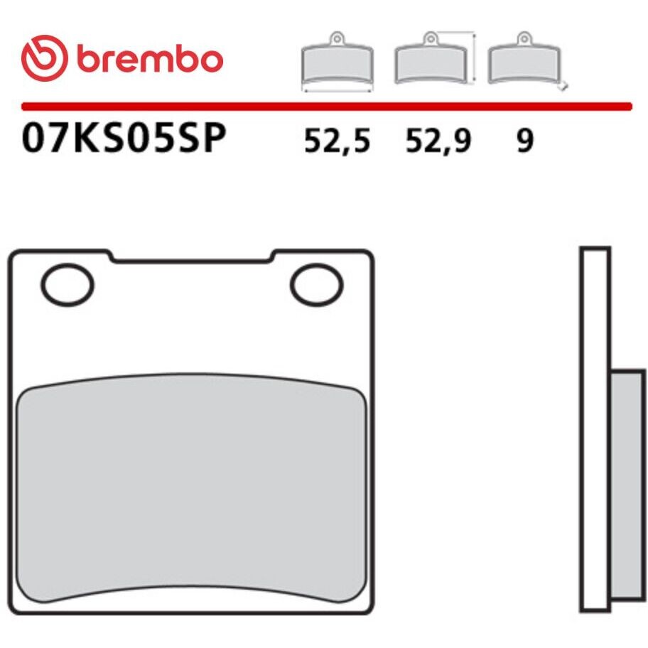 Pastiglie Freno Moto Sinterizzate Posteriori Brembo SP 07KS05SP