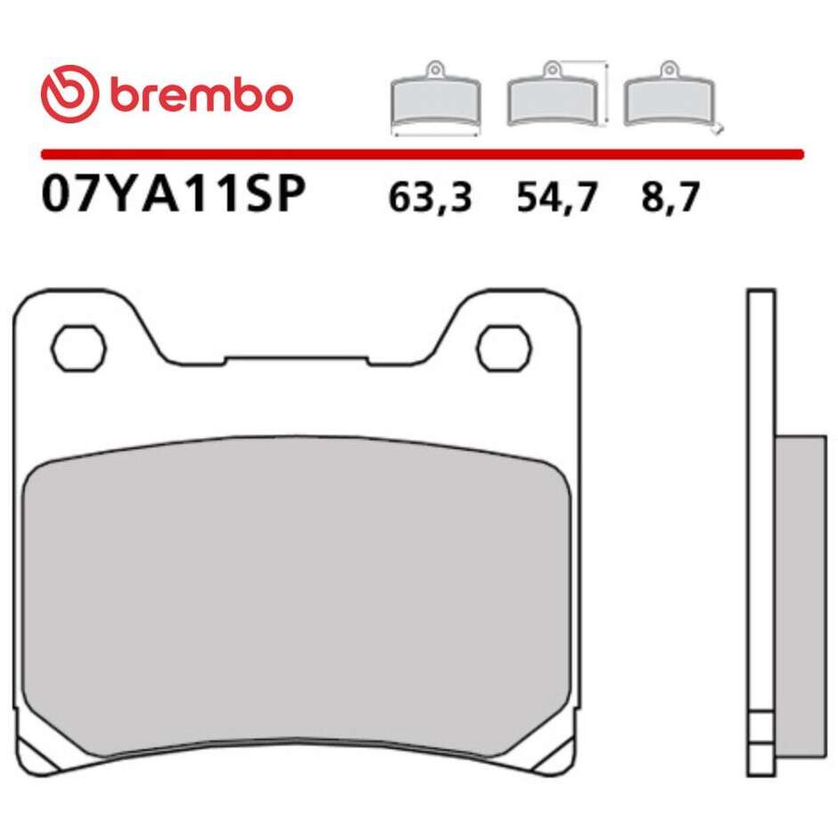 Pastiglie Freno Moto Sinterizzate Posteriori Brembo SP 07YA11SP