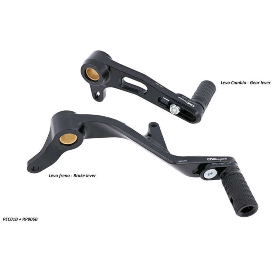 PEC01 Ducati Hinterradbrems-Schalthebelsatz - SLIDE CNC Racing Schwarz