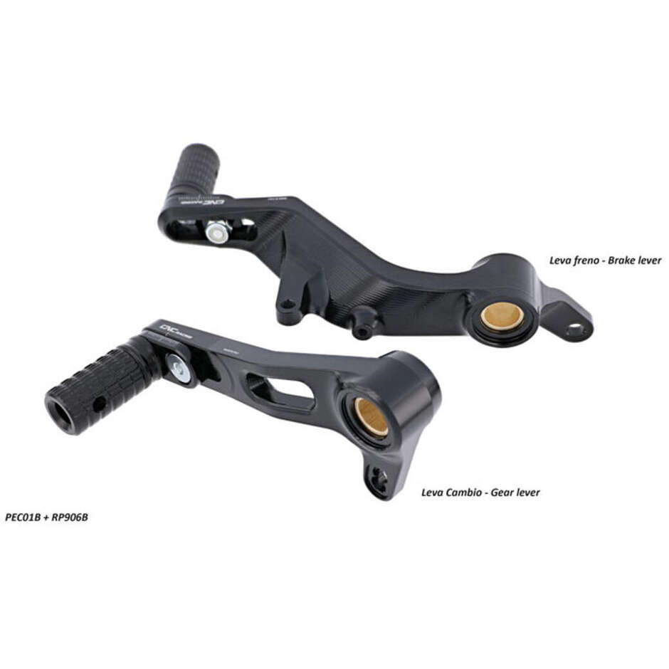 PEC01 Ducati Hinterradbrems-Schalthebelsatz - SLIDE CNC Racing Schwarz