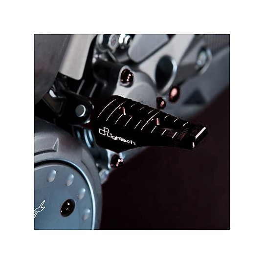 Pedane Poggiapiedi Passeggero LighTech per Yamaha T-MAX 530-500 Nero