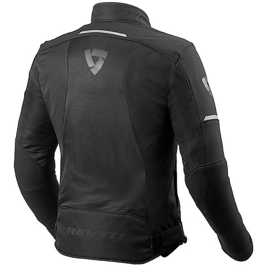 Perforated Motorcycle Jacket In Rev'it AIRWAVE 3 Black Fabric