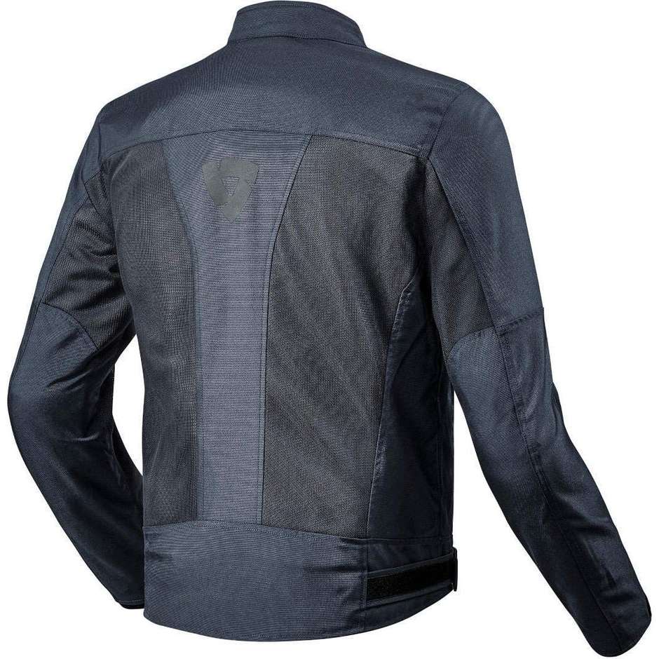 Perforated Motorcycle Jacket In Rev'it ECLIPSE Dark Blue Fabric