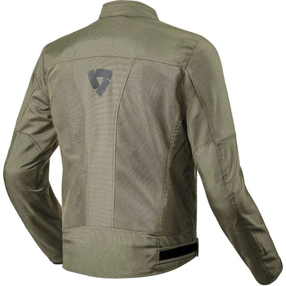 Perforated Motorcycle Jacket In Rev'it ECLIPSE Dark Green Fabric