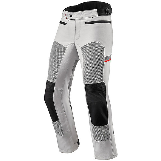 Perforated Motorcycle Pants Touring Rev'it TORNADO 3 Shortened Silver