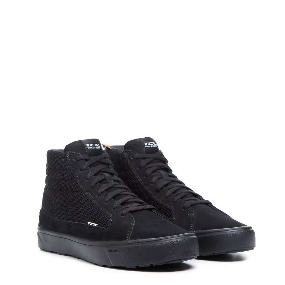 Perforated Sport Motorcycle Sneakers Tcx 9418 STREET 3 AIR Black