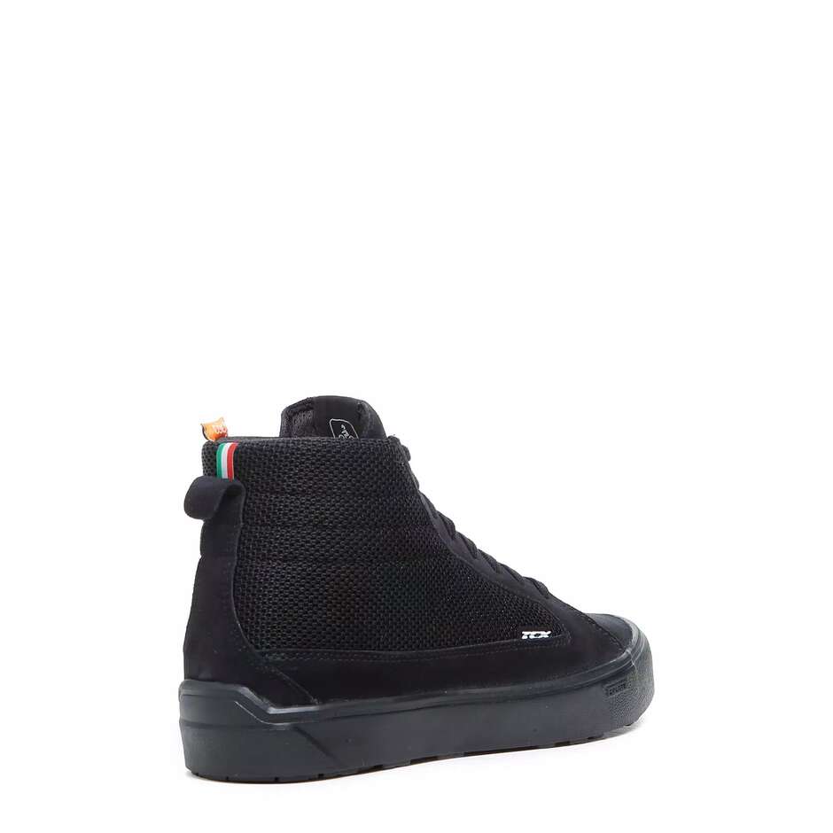 Perforated Sport Motorcycle Sneakers Tcx 9418 STREET 3 AIR Black