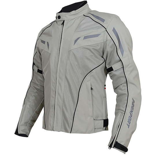 Perforierte Moto-Jacke für Damen Prexport SPRING LADY Ice White