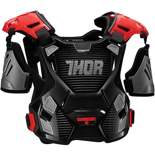 Pettorina Moto Cross Enduro Thor Guardian Nero rosso