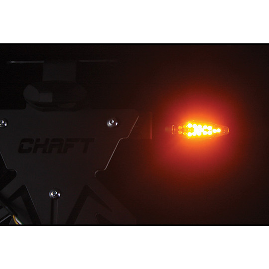 Pfeile Moto Chaft gesucht Led genehmigt hinten schwarz transparenter Reflektor