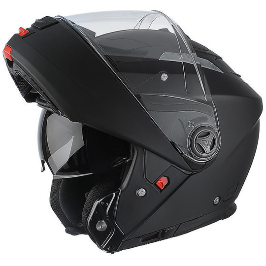 Phantom Modular Motorcycle Helmet Airoh Color Glossy Black Dual Visor Double Homologation New