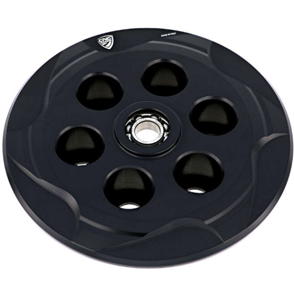 Piattello spingidisco frizione antisaltellamento MV Agusta con cuscinetto CNC Racing SP301 Nero