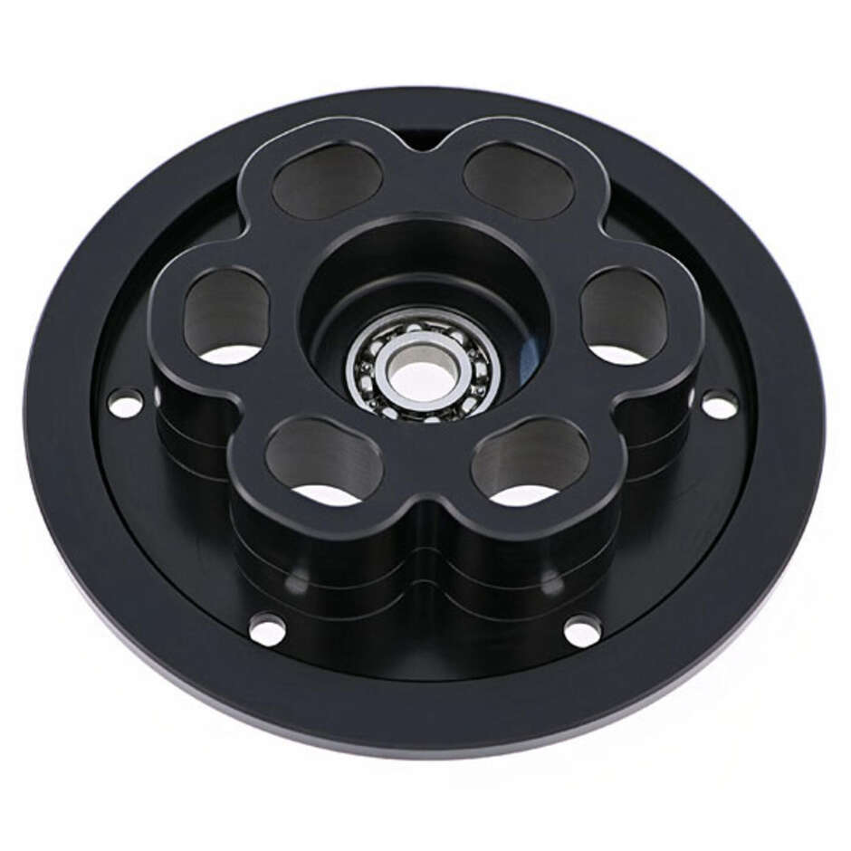 Piattello spingidisco frizione antisaltellamento MV Agusta con cuscinetto CNC Racing SP301 Nero