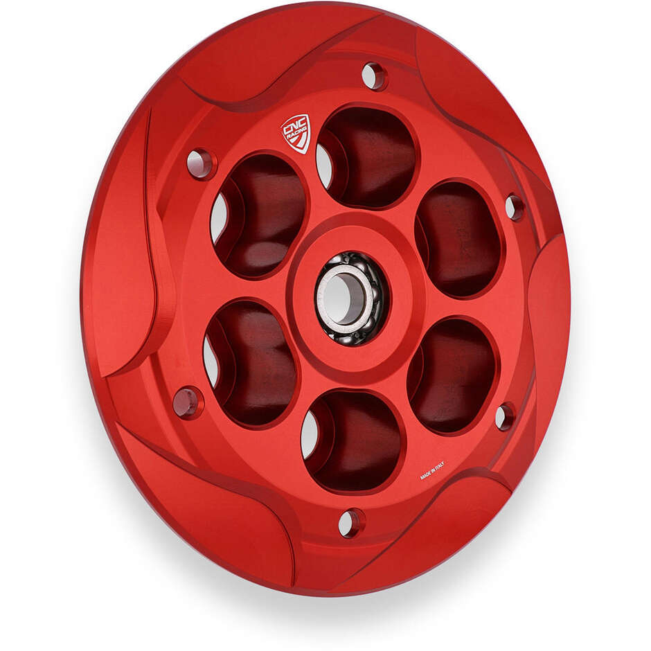 Piattello spingidisco frizione antisaltellamento MV Agusta con cuscinetto CNC Racing SP303 Rosso
