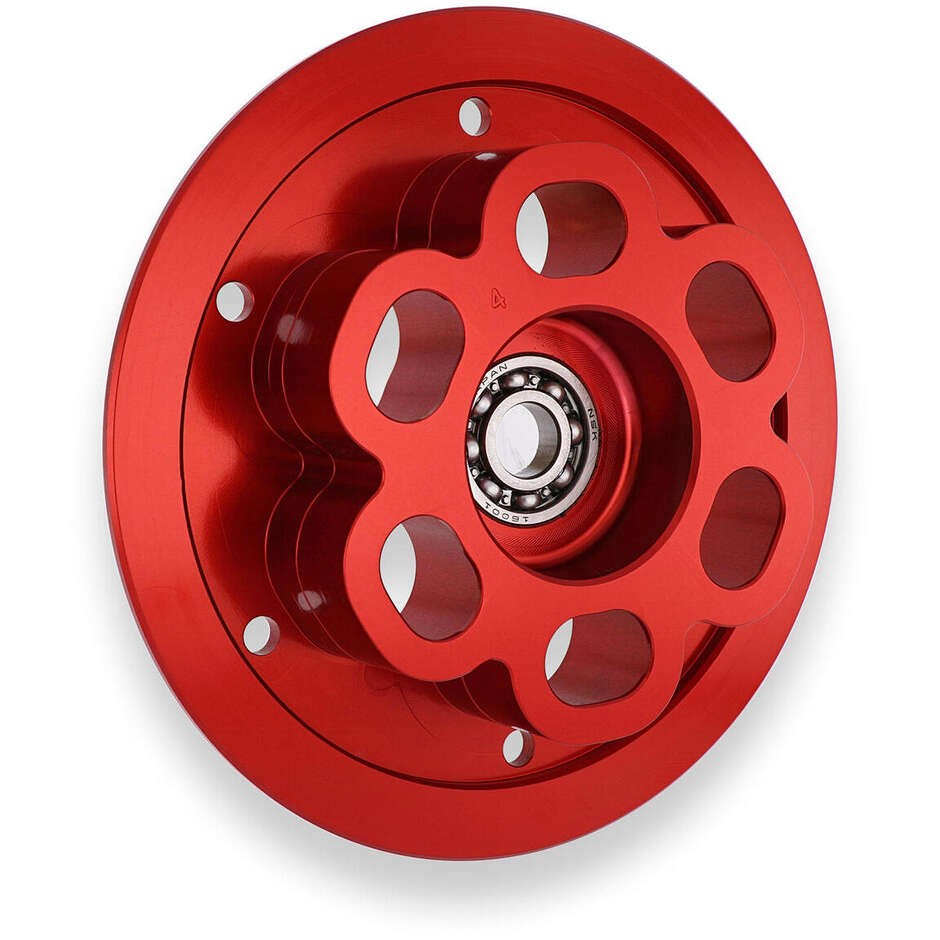 Piattello spingidisco frizione antisaltellamento MV Agusta con cuscinetto CNC Racing SP303 Rosso