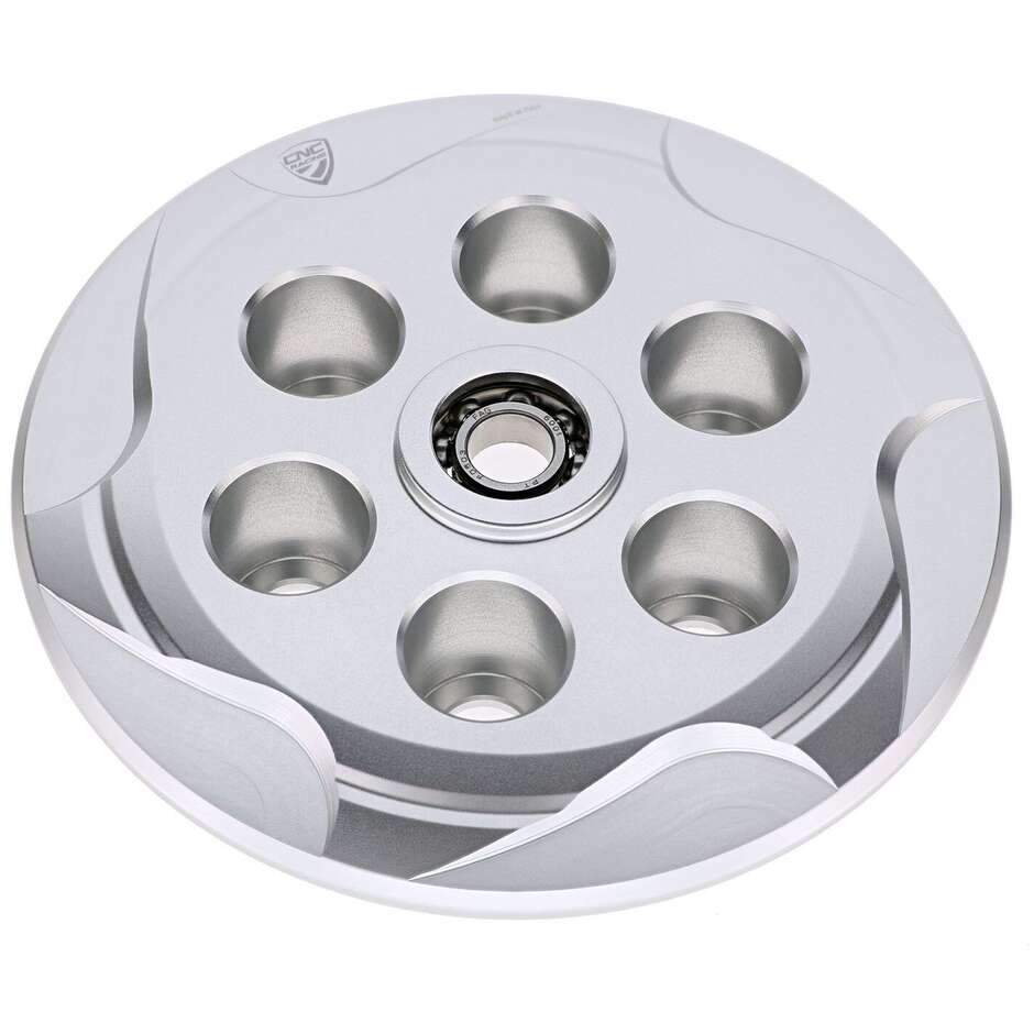 Piattello spingidisco frizione MV Agusta con cuscinetto CNC Racing SP300 Argento
