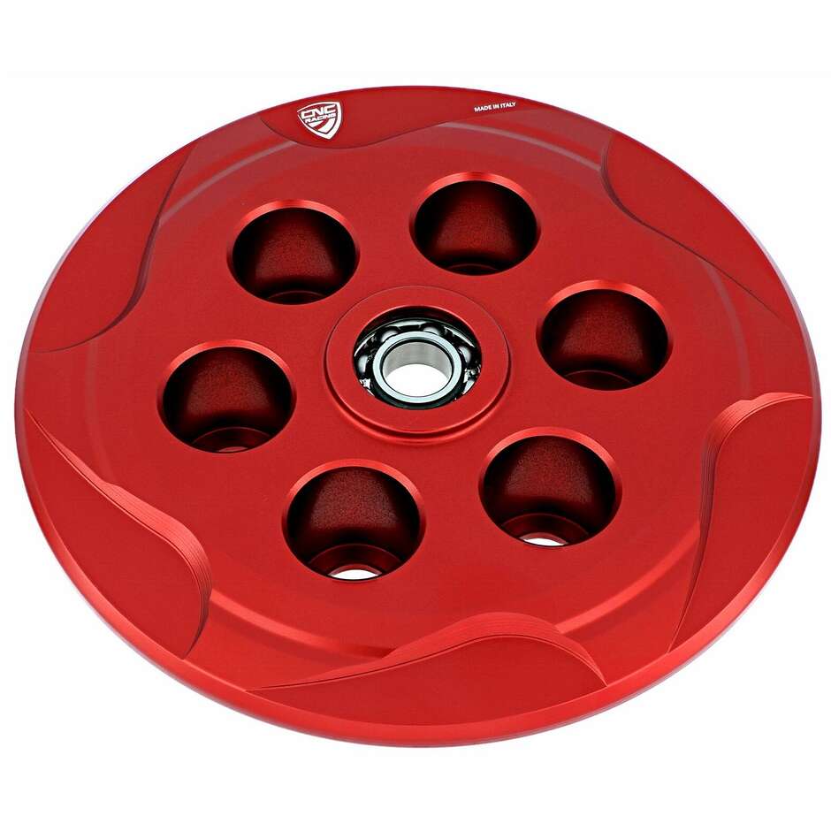 Piattello spingidisco frizione MV Agusta con cuscinetto CNC Racing SP300 Rosso