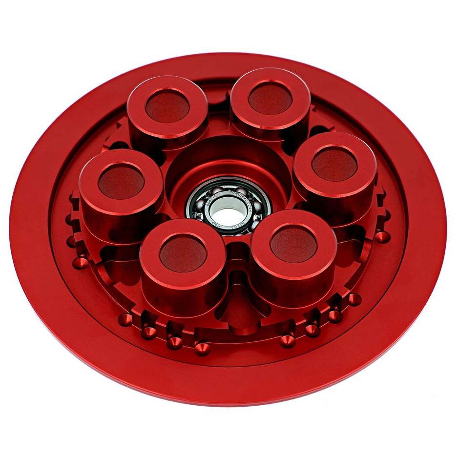 Piattello spingidisco frizione MV Agusta con cuscinetto CNC Racing SP300 Rosso