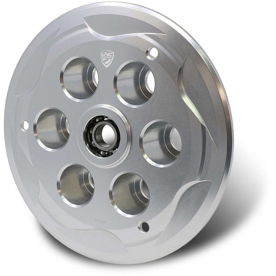 Piattello spingidisco frizione MV Agusta con cuscinetto CNC Racing SP304 Argento
