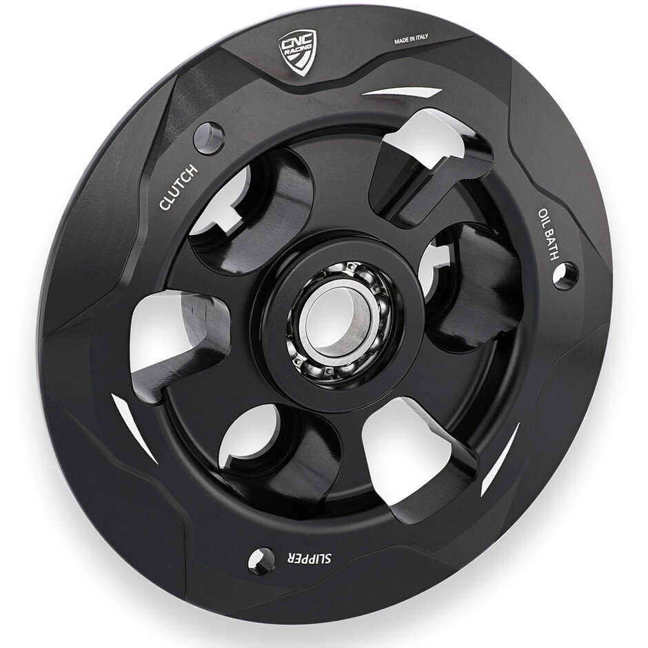 Piattello Spingidisco Frizioni ad olio Ducati con cuscinetto Panigale Streetfighter Multistrada Diavel V4 CNC Racing Nero
