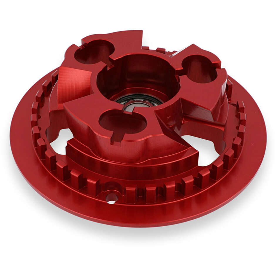 Piattello Spingidisco Frizioni ad olio SP201 Ducati con cuscinetto Panigale Streetfighter Multistrada Diavel V4 CNC Racing Rosso