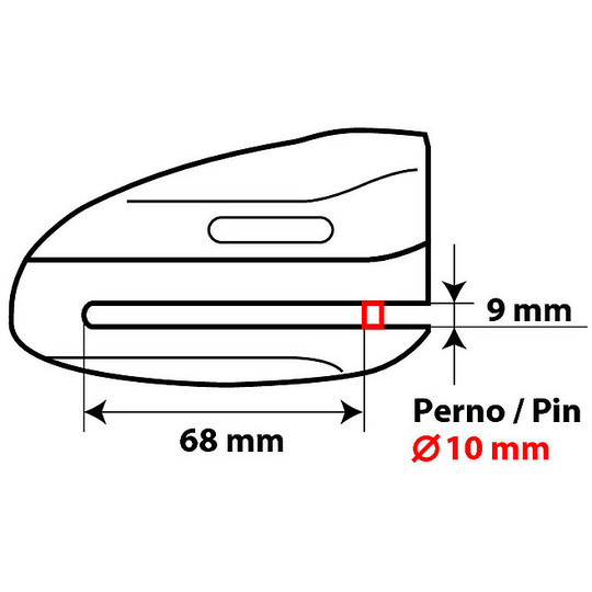 Pinza Bloccadisco Moto Jaw-XL Con Perno Da 10 mm