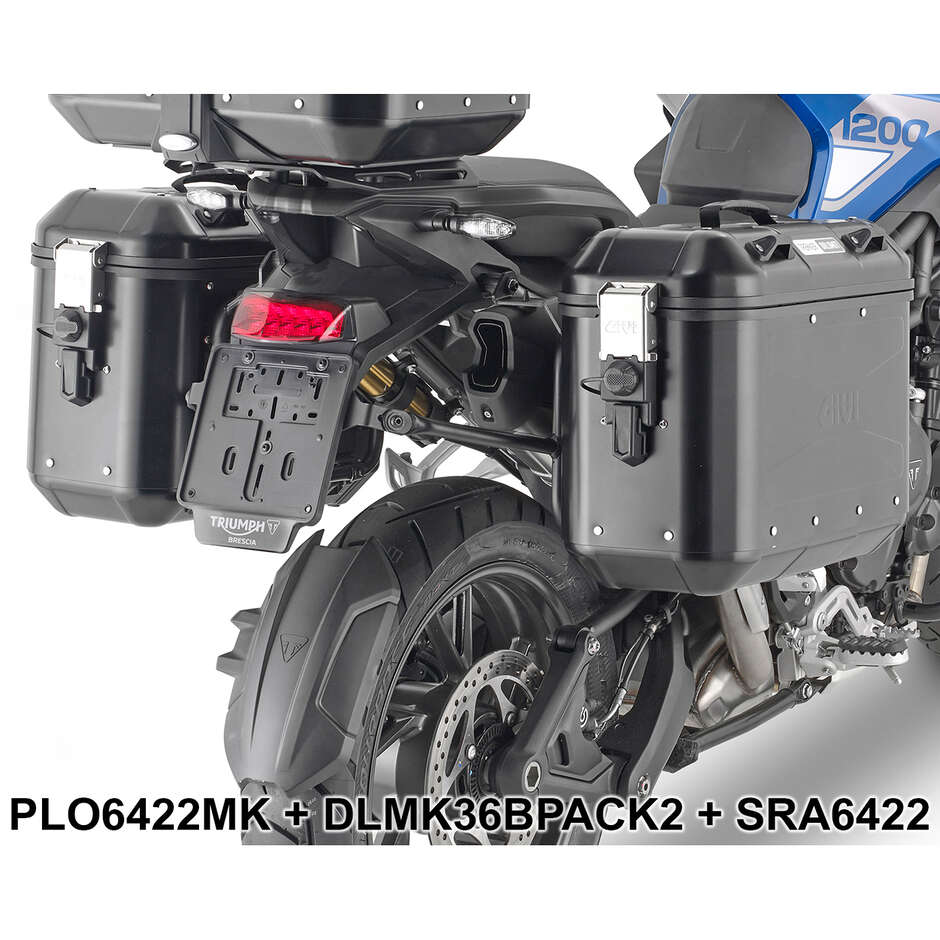 PL ONE-FIT Seitenkofferhalter für Givi MONOKEY Koffer PLO6422MK Für TRIUMPH Tiger 1200 GT / GT Pro (22 > 24)