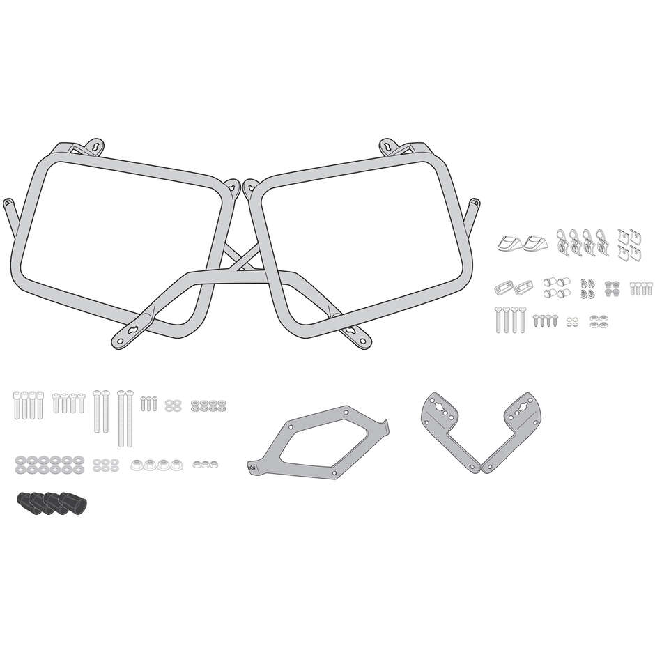 PL ONE-FIT Seitenkofferhalter für Givi MONOKEY Koffer PLO6422MK Für TRIUMPH Tiger 1200 GT / GT Pro (22 > 24)