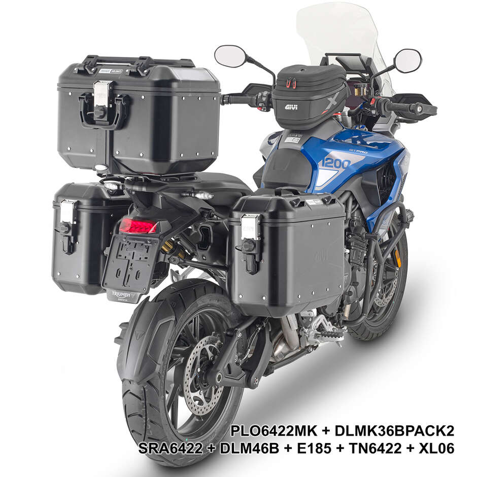 PL ONE-FIT Seitenkofferhalter für Givi MONOKEY Koffer PLO6422MK Für TRIUMPH Tiger 1200 GT / GT Pro (22 > 24)