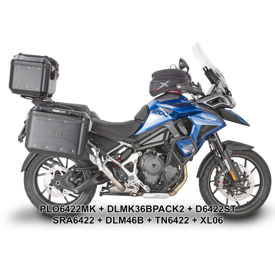 PL ONE-FIT Seitenkofferhalter für Givi MONOKEY Koffer PLO6422MK Für TRIUMPH Tiger 1200 GT / GT Pro (22 > 24)