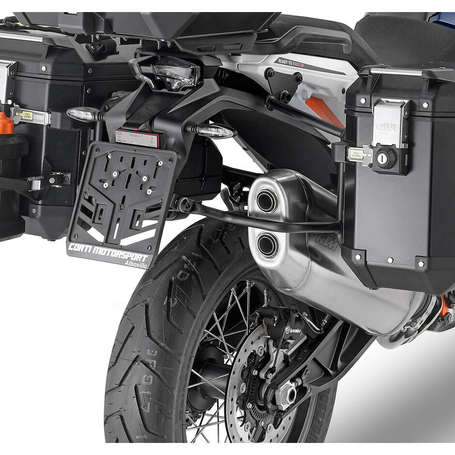 PL ONE-FIT Seitenkofferhalter für MONOKEY CAM-SIDE Givi PLO7713CAM Koffer Für KTM 1290 Super Adventure R / S (21 > 24)