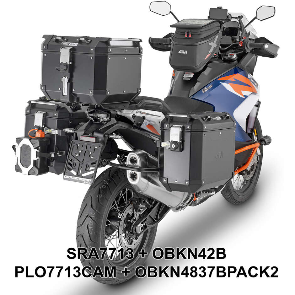 PL ONE-FIT Seitenkofferhalter für MONOKEY CAM-SIDE Givi PLO7713CAM Koffer Für KTM 1290 Super Adventure R / S (21 > 24)