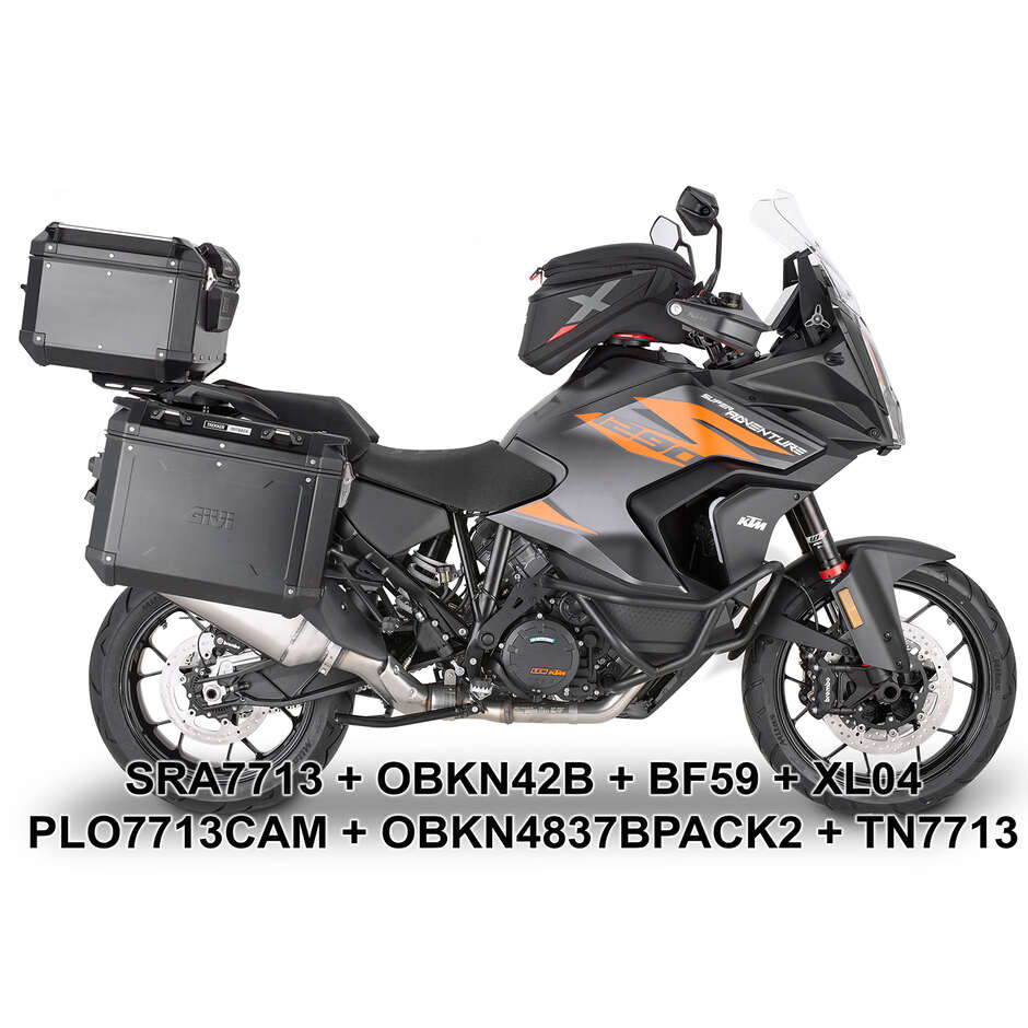 PL ONE-FIT Seitenkofferhalter für MONOKEY CAM-SIDE Givi PLO7713CAM Koffer Für KTM 1290 Super Adventure R / S (21 > 24)