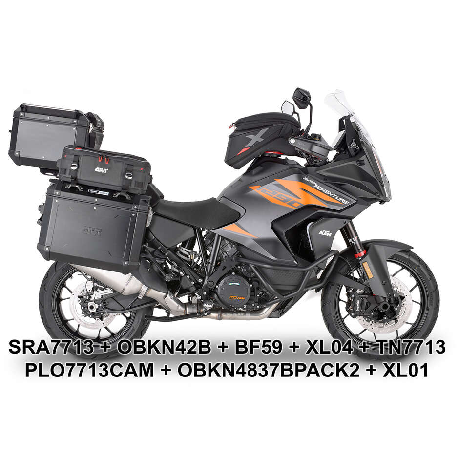 PL ONE-FIT Seitenkofferhalter für MONOKEY CAM-SIDE Givi PLO7713CAM Koffer Für KTM 1290 Super Adventure R / S (21 > 24)