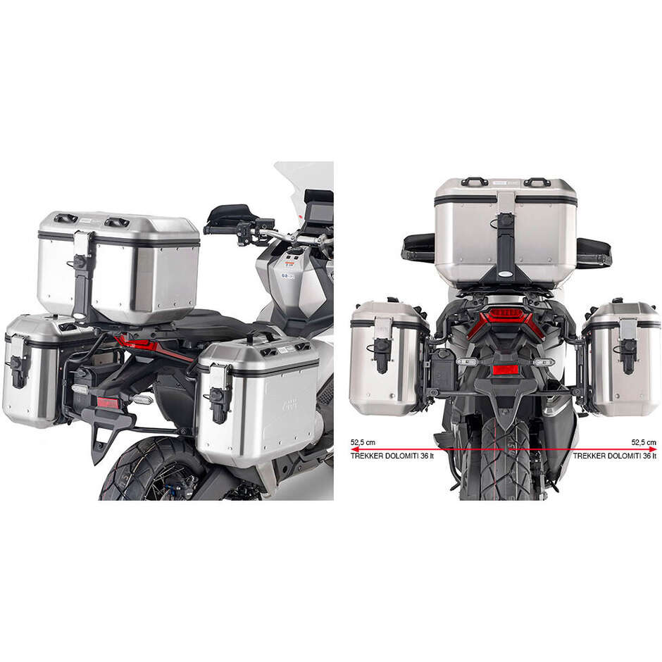 PL ONE-FIT Seitenkofferhalter für MONOKEY CAM-SIDE Koffer Givi PLO1188CAM Für HONDA X-ADV 750 (21 > 25)