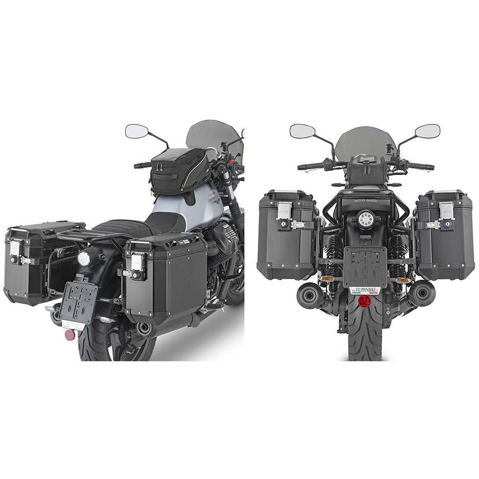 PL ONE-FIT Seitenkofferhalter für MONOKEY CAM-SIDE Koffer Givi PLO8206CAM Für MOTO GUZZI V7 850 Stone / Special (21 > 24)