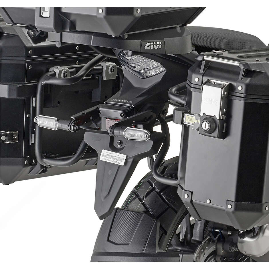PL ONE-FIT side case holder for MONOKEY CAM-SIDE cases Givi PLO1171CAM For HONDA CB 500 X (19 > 23); NX 500 (24)