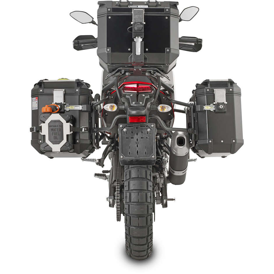 PL ONE-FIT side case holder for MONOKEY CAM-SIDE Givi PLO2145CAM cases For YAMAHA Ténéré 700 (19 > 24) / Ténéré 700 World Raid (22 > 24)