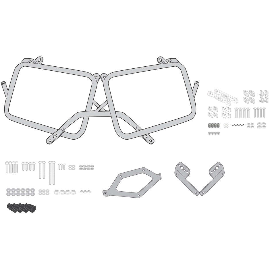 PL ONE-FIT side case holder for MONOKEY CAM-SIDE Givi PLO6422CAM cases For TRIUMPH Tiger 1200 GT / GT Pro (22 > 24)