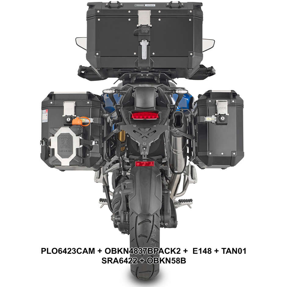 PL ONE-FIT side case holder for MONOKEY CAM-SIDE Givi PLO6423CAM cases For TRIUMPH Tiger 1200 GT Explorer / Rally Explorer (22 > 24)