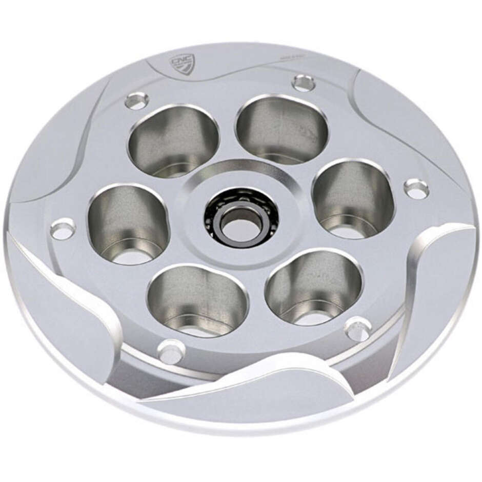Plaque de pression d'embrayage anti-dérapante MV Agusta avec roulement CNC Racing SP301 Argent