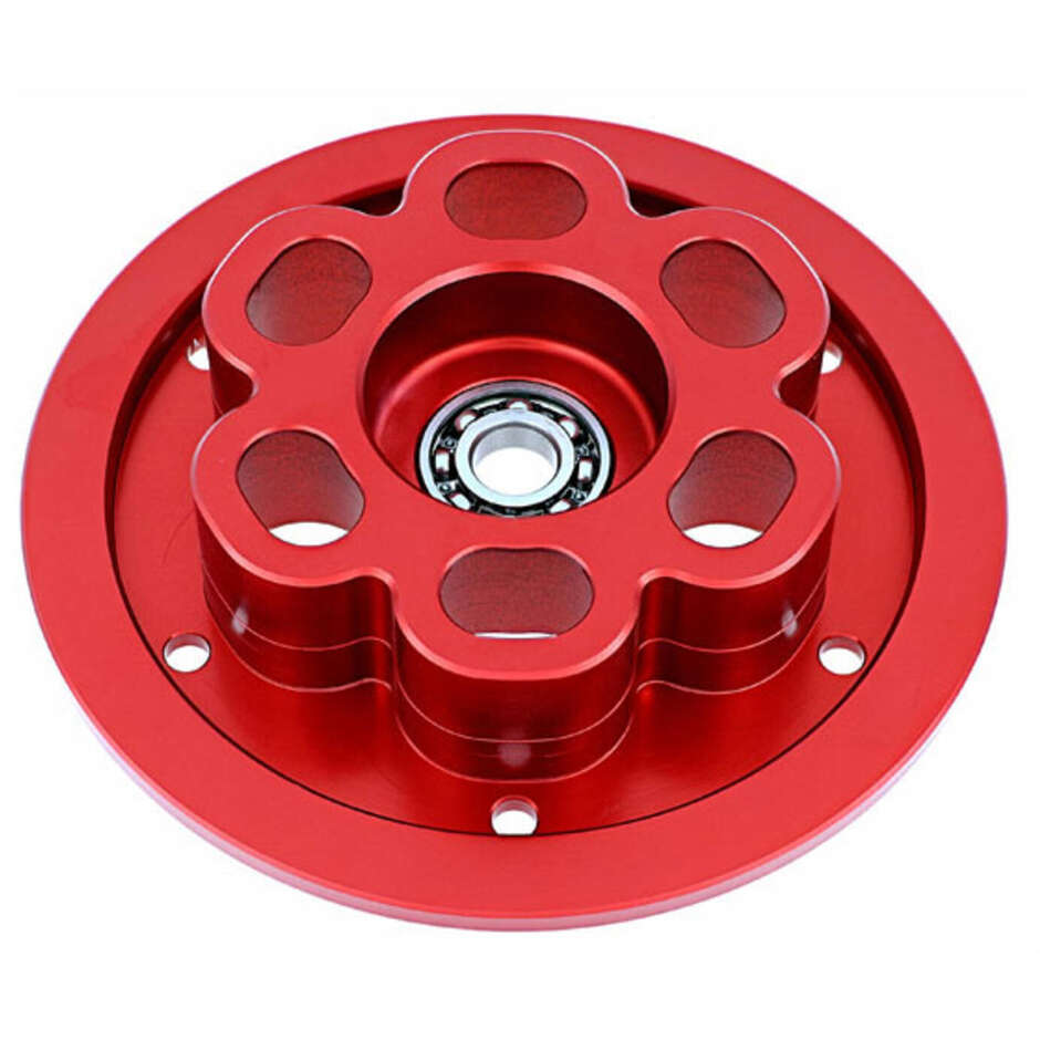 Plaque de pression d'embrayage anti-dérapante MV Agusta avec roulement CNC Racing SP301 Rouge