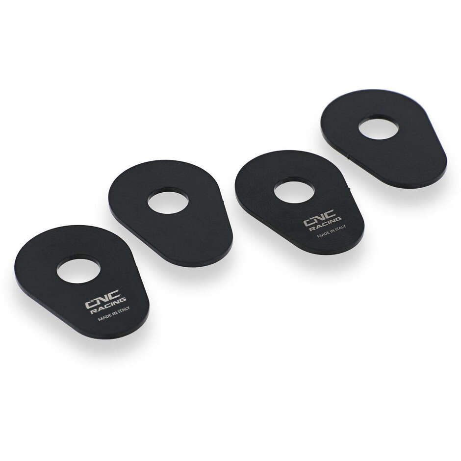 Plaques d'adaptation de clignotants noires CNC Racing IDA02