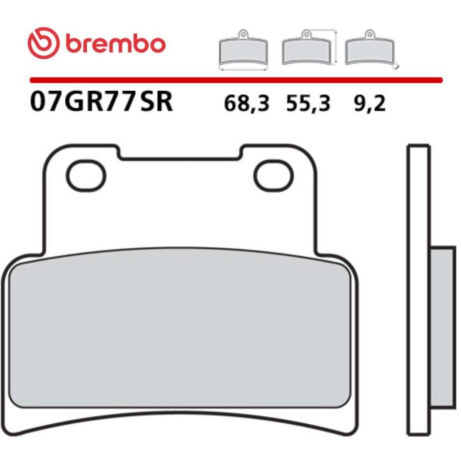 Plaquettes de frein avant sport frittées Brembo SR 07GR77SR pour moto