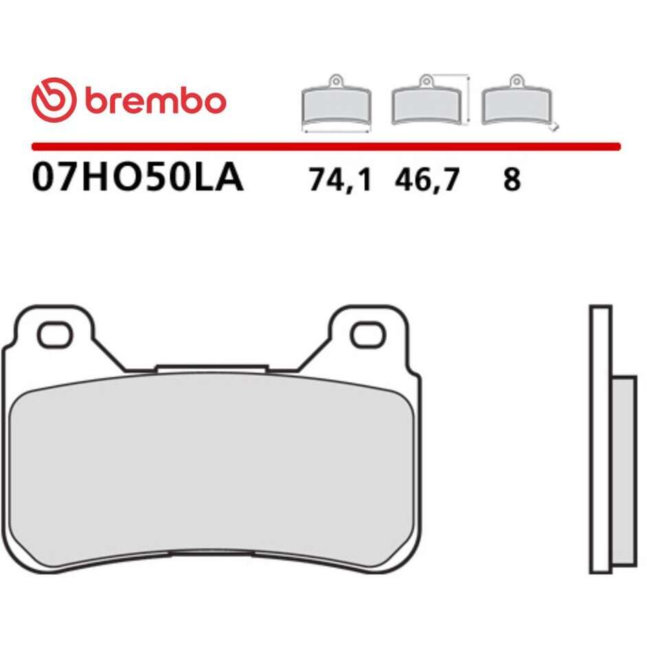 Plaquettes de frein frittées longue durée Brembo LA 07HO50LA pour motos Honda CBR 1000 RR (2004-2016), CBR RR 600 (2005-2016) et autres modèles.