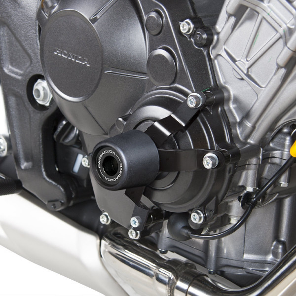 Plaquettes de protection de cadre HCF6101 Barracuda spécifiques pour Honda CB 650 F (2015-18) / CBR 650 F